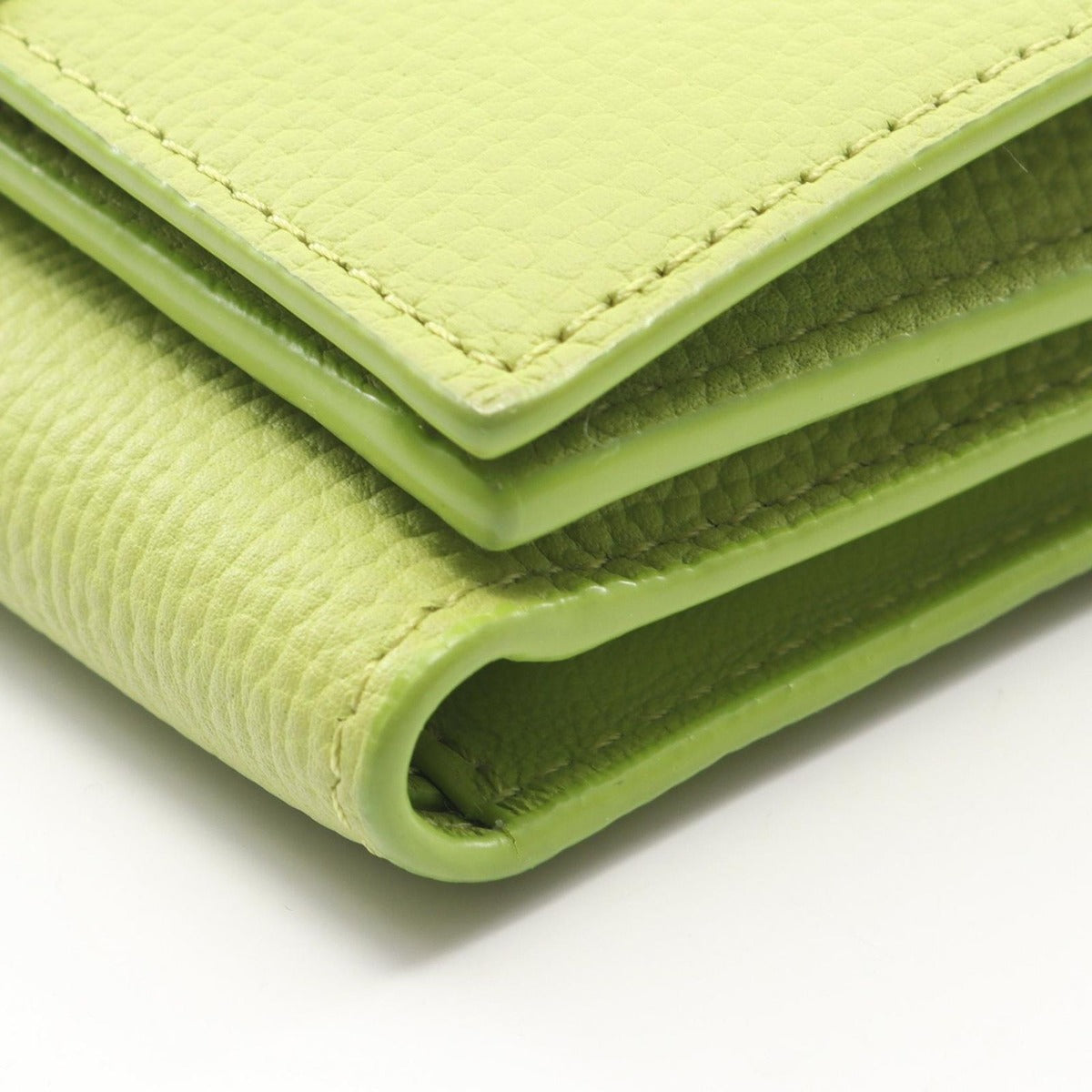 Loewe Trifold Wallet Anagram Apple Green Leather — view 9