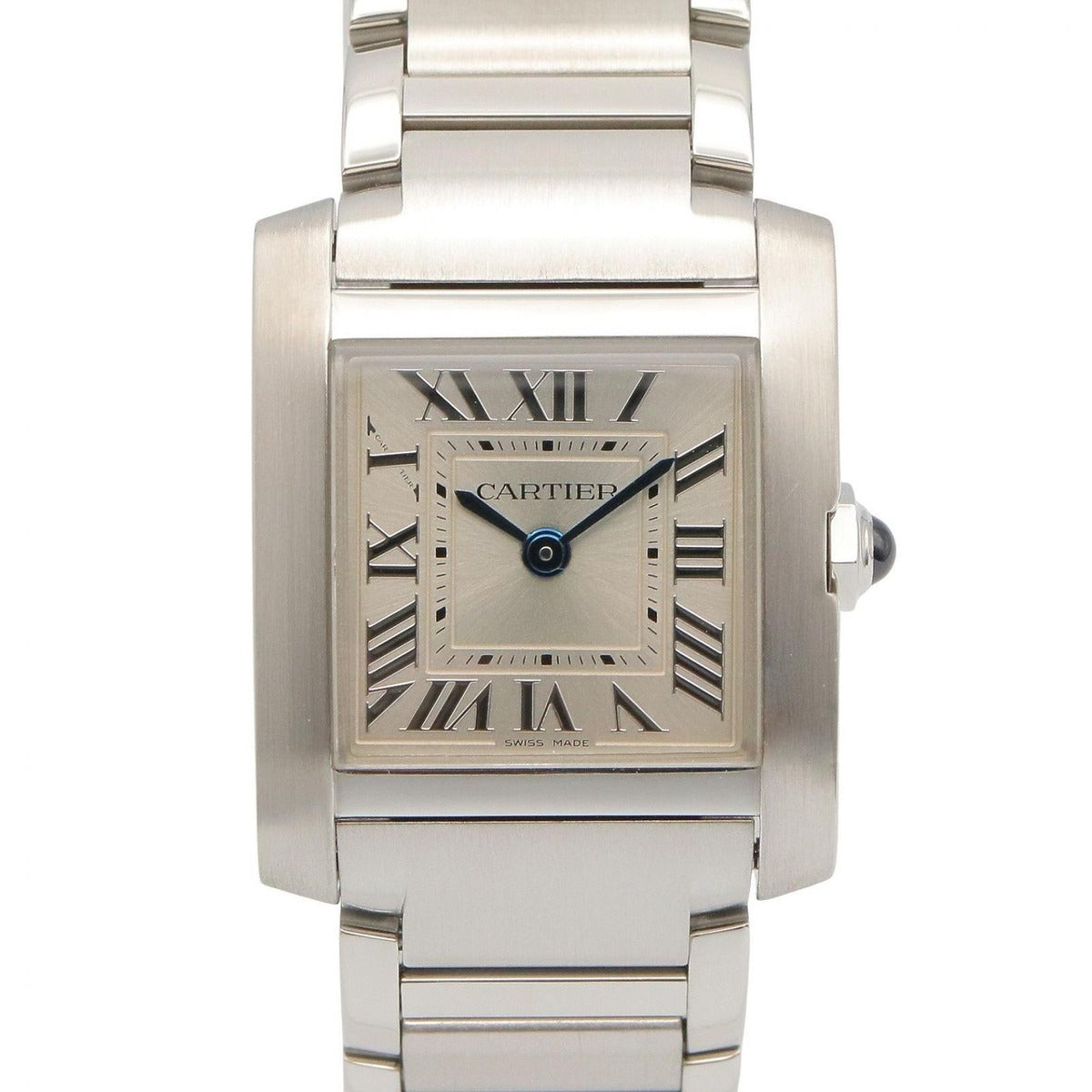 Cartier Watch Tank Francaise SM Silver Stainless Steel