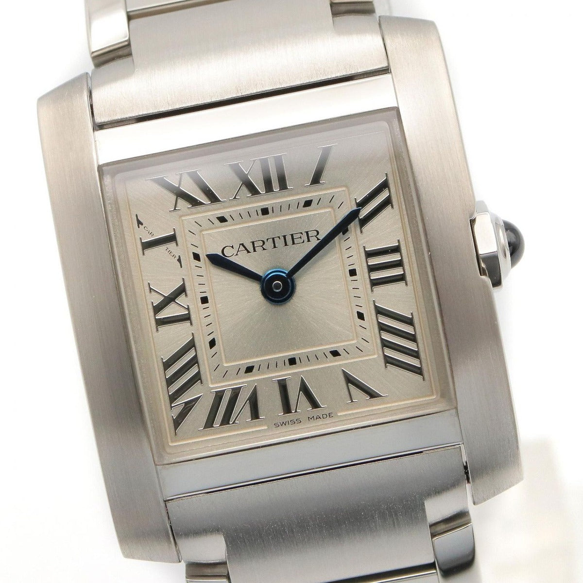 Cartier Watch Tank Francaise SM Silver Stainless Steel — view 3