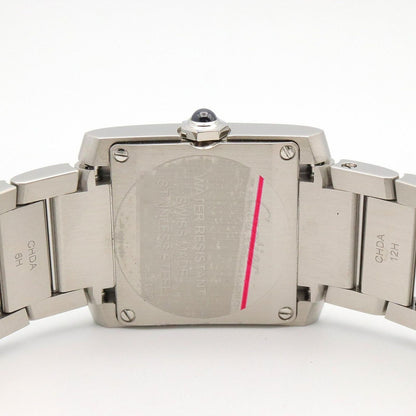 Cartier Watch Tank Francaise SM Silver Stainless Steel — view 5