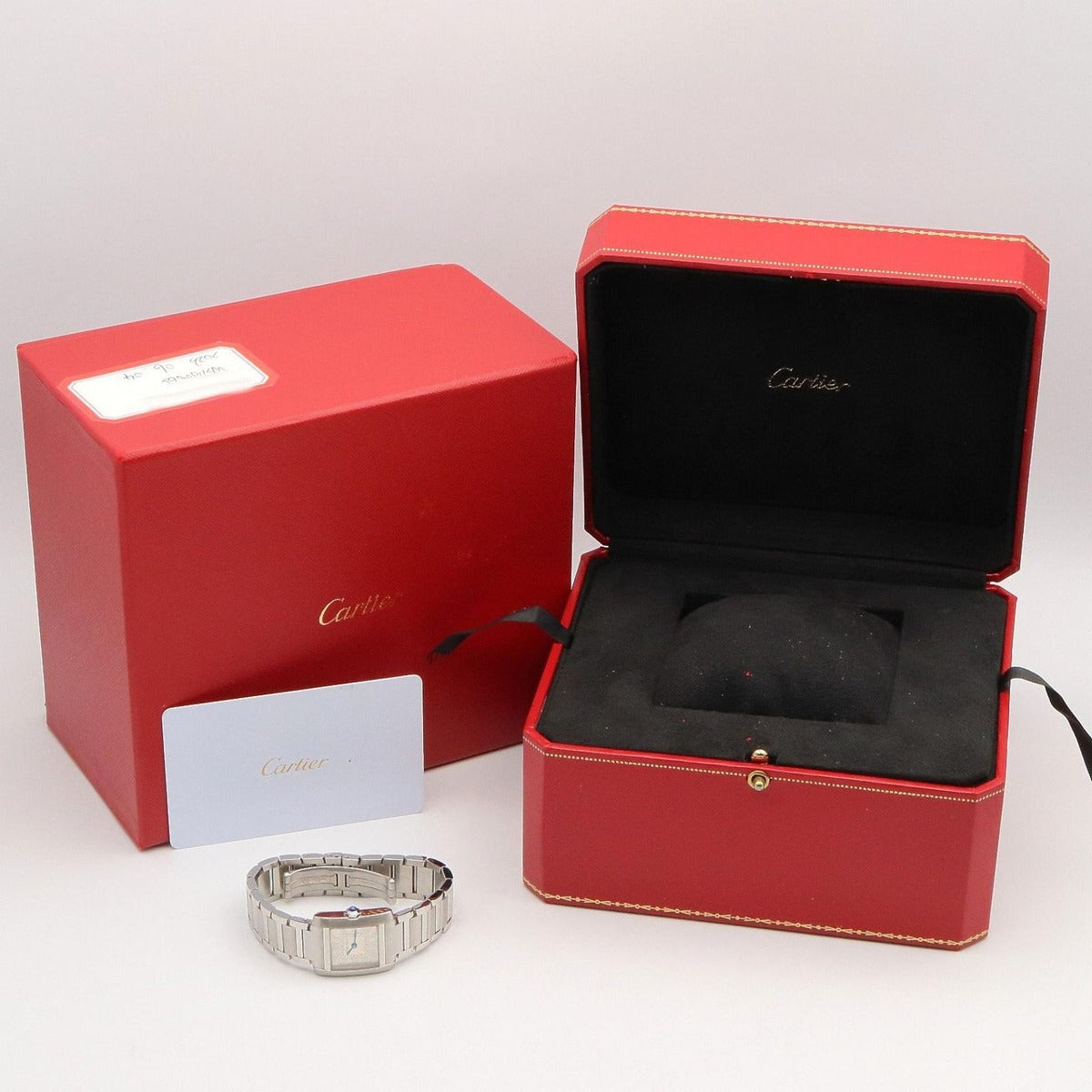 Cartier Watch Tank Francaise SM Silver Stainless Steel — view 9