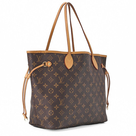 Louis Vuitton Monogram Neverfull MM Brown M40156 (gold Hardware) Tote Bag