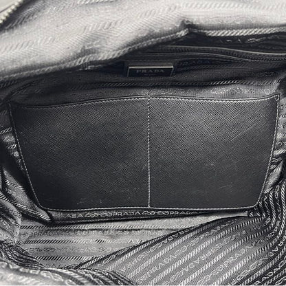 Prada Tote Bag Black Nero Tessuto 2 Vg026 — view 3