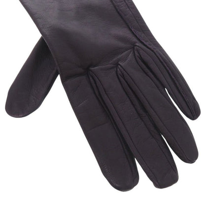 Hermes Hhardware Gloves Goth Leather Purple 0488 Hermes