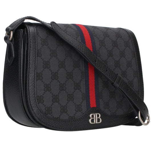 Balenciaga X Gucci 680121 The Hacker BB Allover Sherry Lineleather Shoulder Bag