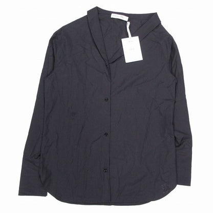 Dior Homme Asymmetric Shirt Cotton Poplin Bee Embroidery Long Sleeves Black