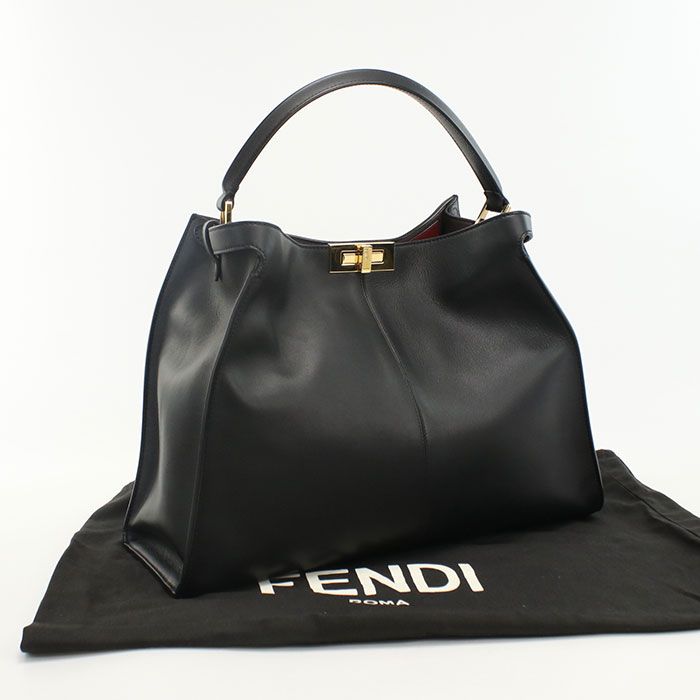 Fendi Peekaboo X Light 8bn304 A5E8 F13x3 Handbag Leather Women