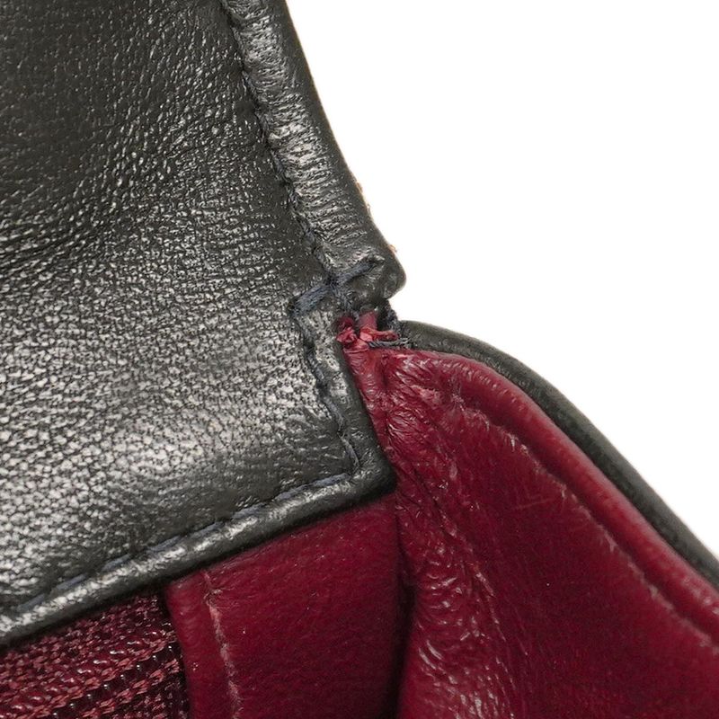 Chanel Handbag Matelasse Lambskin Black Gold Hardware Women