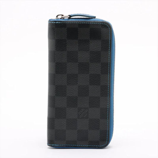 Louis Vuitton Damier Graphite Portefeuille Vasco N64031 Leather Long Wallet