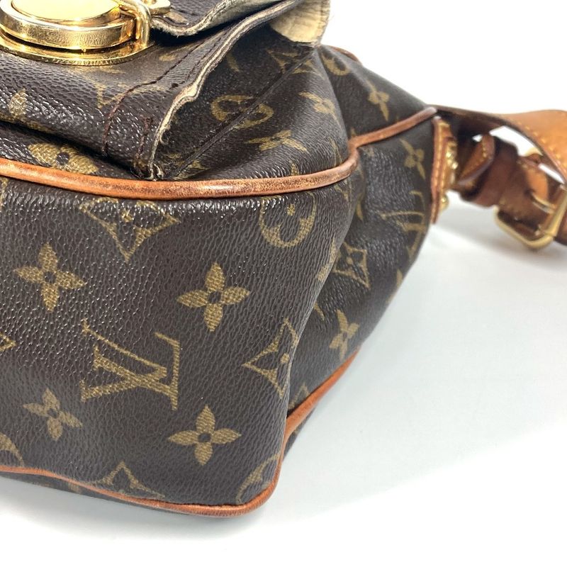 Louis Vuitton Shoulder Bag Hudson GM M40045 Monogram Canvas Brown
