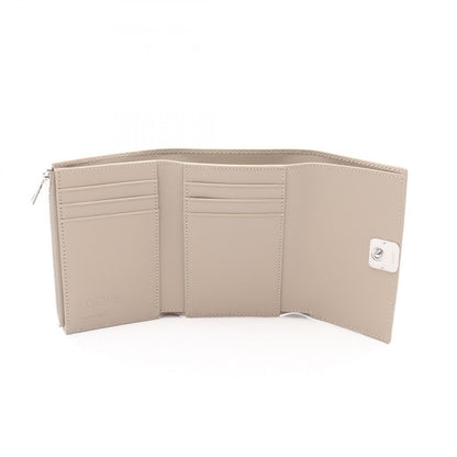 Loewe Trifold Wallet Anagram Vertical Small Gray Leather — view 3