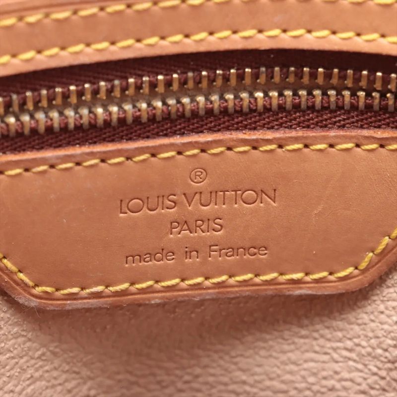 Louis Vuitton Monogram Bucket GM M42236 Leather Tote Bag Shoulder Hand A4 Brown