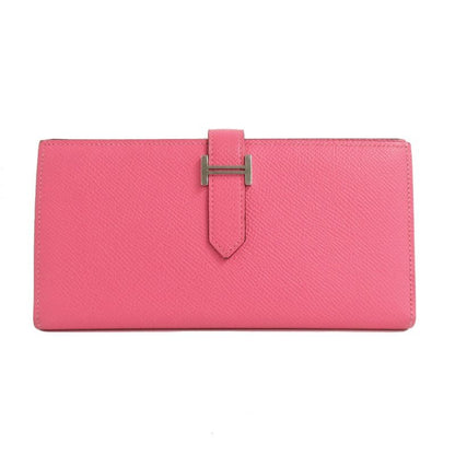 Hermes Bearn Souffle Rose Azare Vaux-epson Silver Hardware