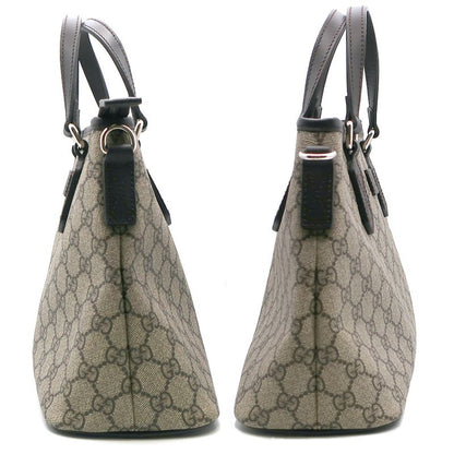 Gucci Tote Bag GG Supreme 429019.486628 Beige Brown Silver Hardware
