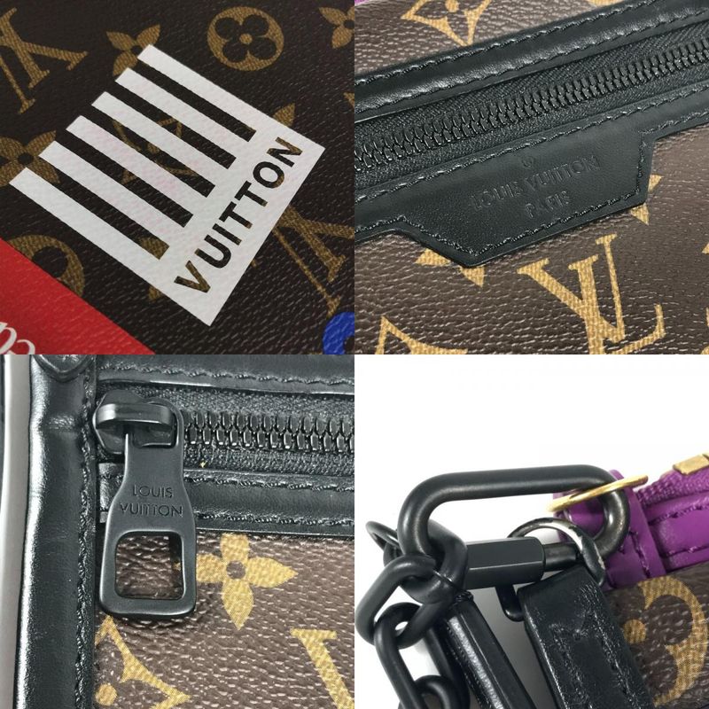 Louis Vuitton Shoulder Bag Flat Messenger M44641 Monogram Canvas Brown