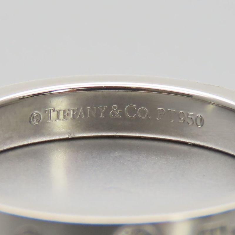 Tiffany & Co Ring / Ring Flat Band Pt950 Diamond Approx 4.9g Platinum Jewelry