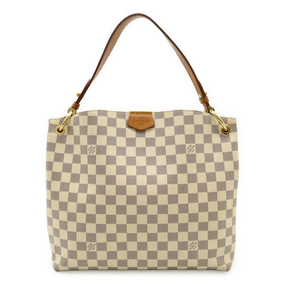Louis Vuitton Damier Azur Graceful PM Shoulder Bag One Semi