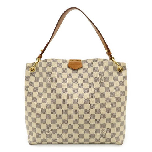 Louis Vuitton Damier Azur Graceful PM Shoulder Bag One Semi