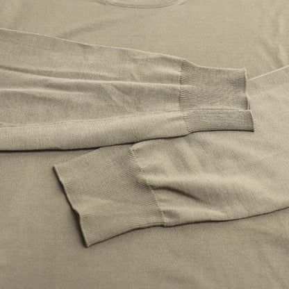 Hermes Long Sleeve Crew Neck Knit Grey M Men's Preowned