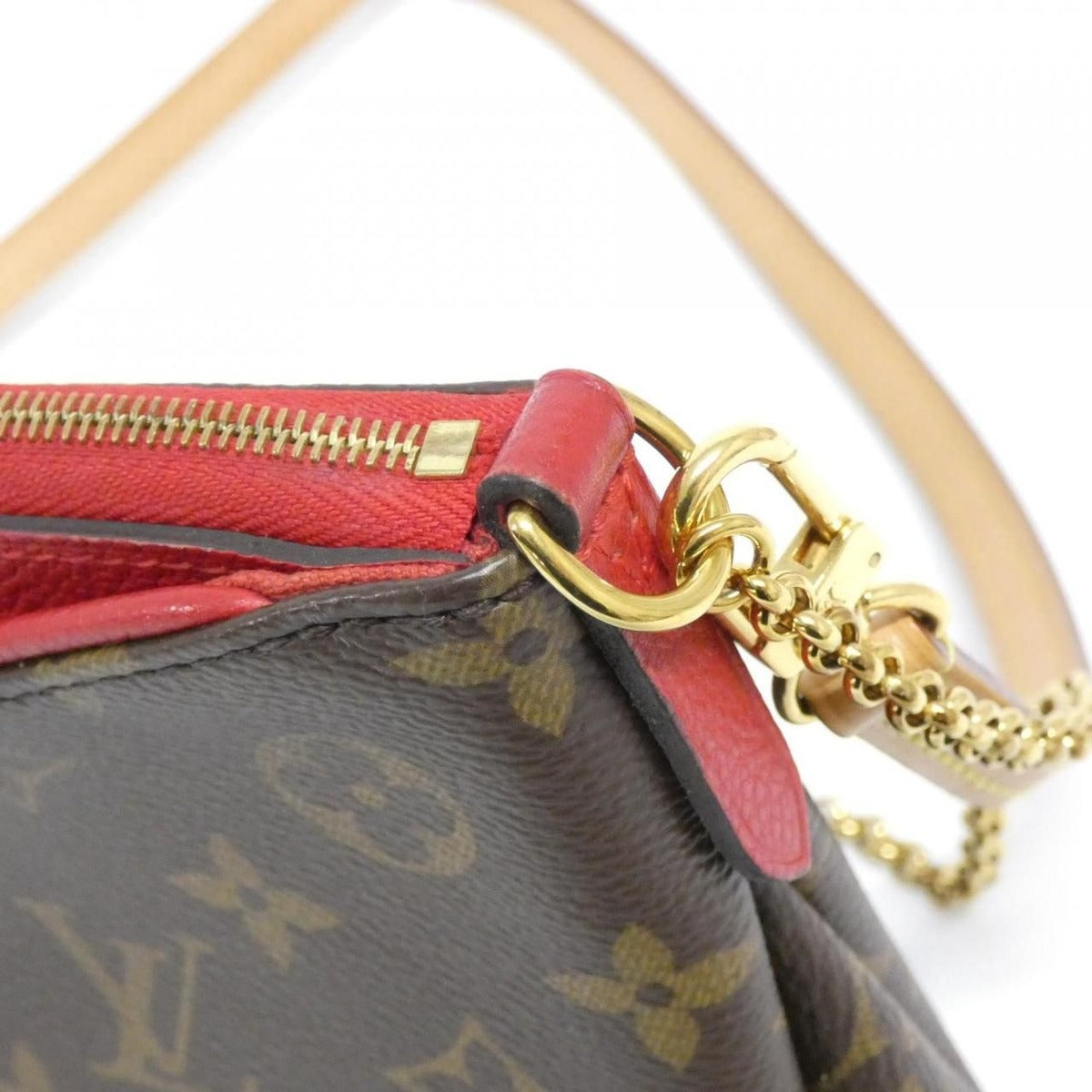 Louis Vuitton Monogram Pallas Clutch Shoulder Bag — view 6