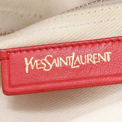 YSL Yves Saint Laurent Muse To Leather Tote Bag Shoulder Hand Gold Hardware