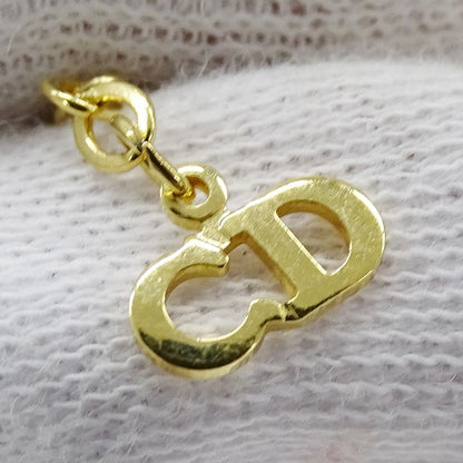 Dior Necklace Women's Brand Rhinestone GP Gold Logo Heart Accessory