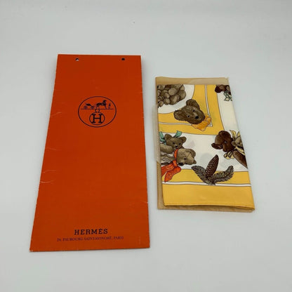 Hermes Carre 45 Petit Yellow Friends of the Scarf — view 2