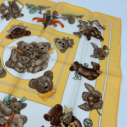 Hermes Carre 45 Petit Yellow Friends of the Scarf — view 4