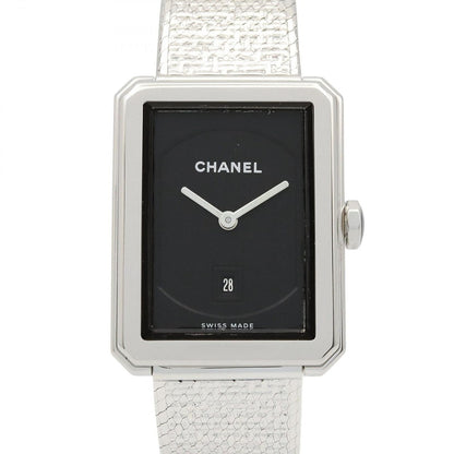Chanel Watch Boyfriend Tweed Black Stainless Steel