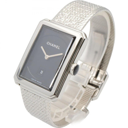 Chanel Watch Boyfriend Tweed Black Stainless Steel — view 2