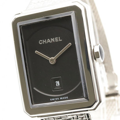 Chanel Watch Boyfriend Tweed Black Stainless Steel — view 3