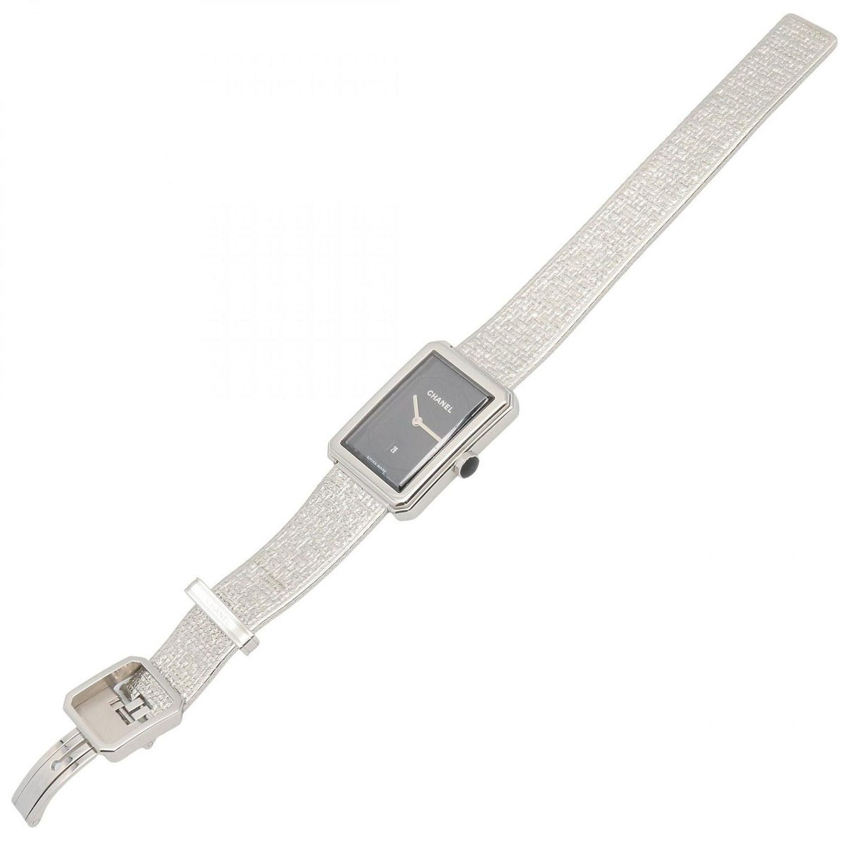 Chanel Watch Boyfriend Tweed Black Stainless Steel — view 4