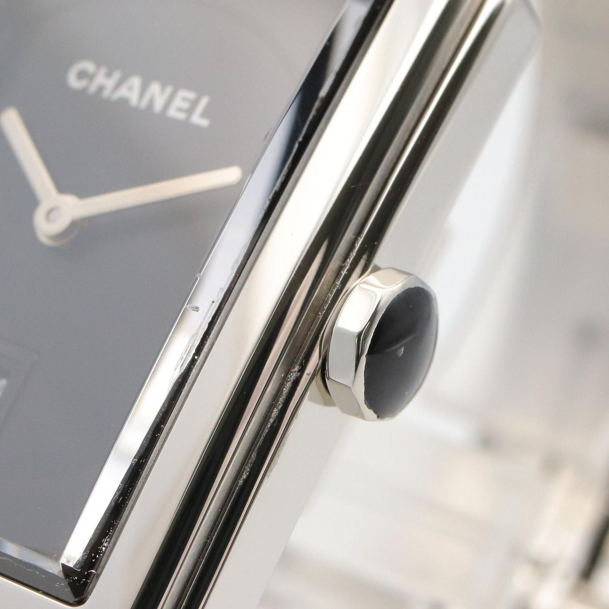 Chanel Watch Boyfriend Tweed Black Stainless Steel — view 7
