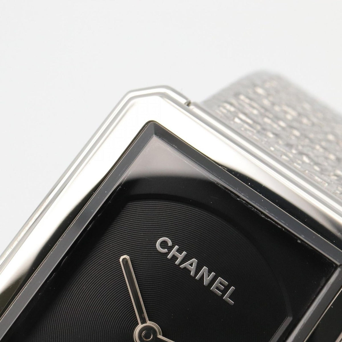 Chanel Watch Boyfriend Tweed Black Stainless Steel — view 10