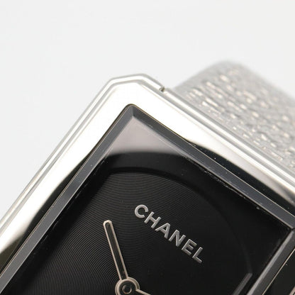 Chanel Watch Boyfriend Tweed Black Stainless Steel — view 10