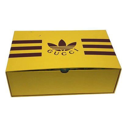 Gucci WMNS Gazelle Hq7086 Gazelle GG Logo Sneakers - 24 - Beige&brown - Women's