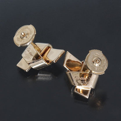 Cartier Diamond Earrings Love Knot AU 750 18K Pink Gold 6.7 g Box E1432