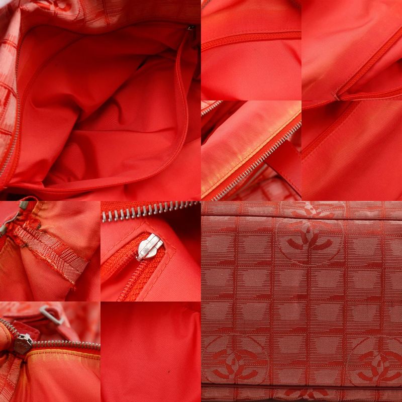 Chanel Tote TGM New Travel Line A15826 Nylon Canvas Red Ladies Tote Bag