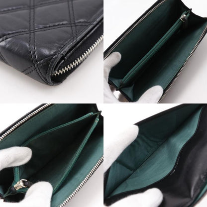 Chanel Paris New York Line Matelasse Lambskin Black Ladies Long Wallet