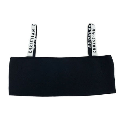 Christian Dior Top Black White Bra Bralette