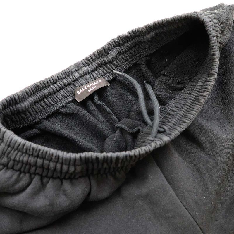 Balenciaga 21aw Damaged Sweatshorts 676137 Black S