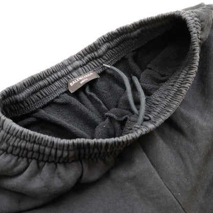 Balenciaga 21aw Damaged Sweatshorts 676137 Black S