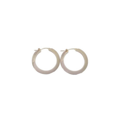 Bottega Veneta - Silver Hoop Earrings - Silver - Women