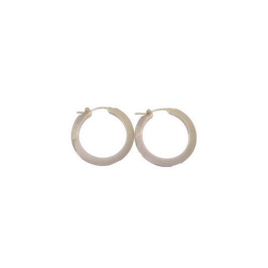 Bottega Veneta - Silver Hoop Earrings - Silver - Women
