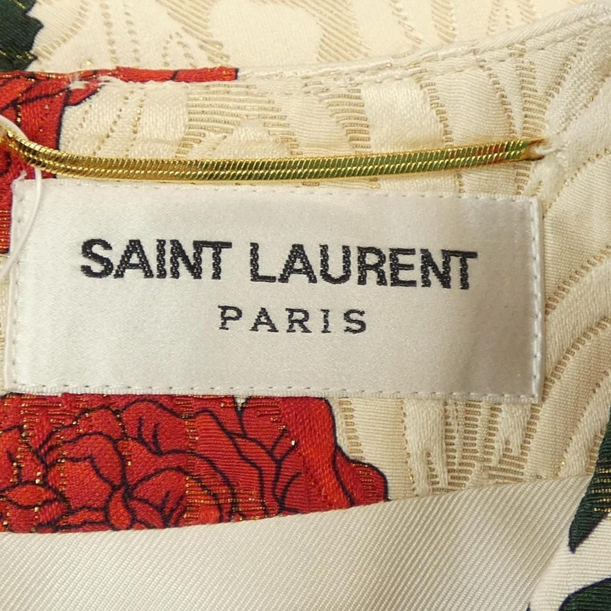 Saint Laurent Dress Green — view 4