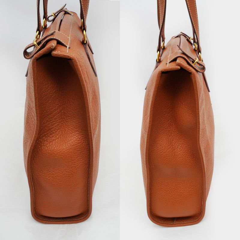Hermes Cabas 40 Shoulder Tote Bag Gold Chable Coromandel OY Engraved