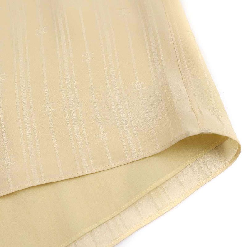 Celine Lavalliere Dress Lavalliere Silk Jacquard Dress 2r12l550v.03ch Beige 34