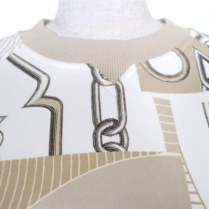Hermes Kaleidoscope Effect Cotton Sweatshirt Beige 38 — view 5