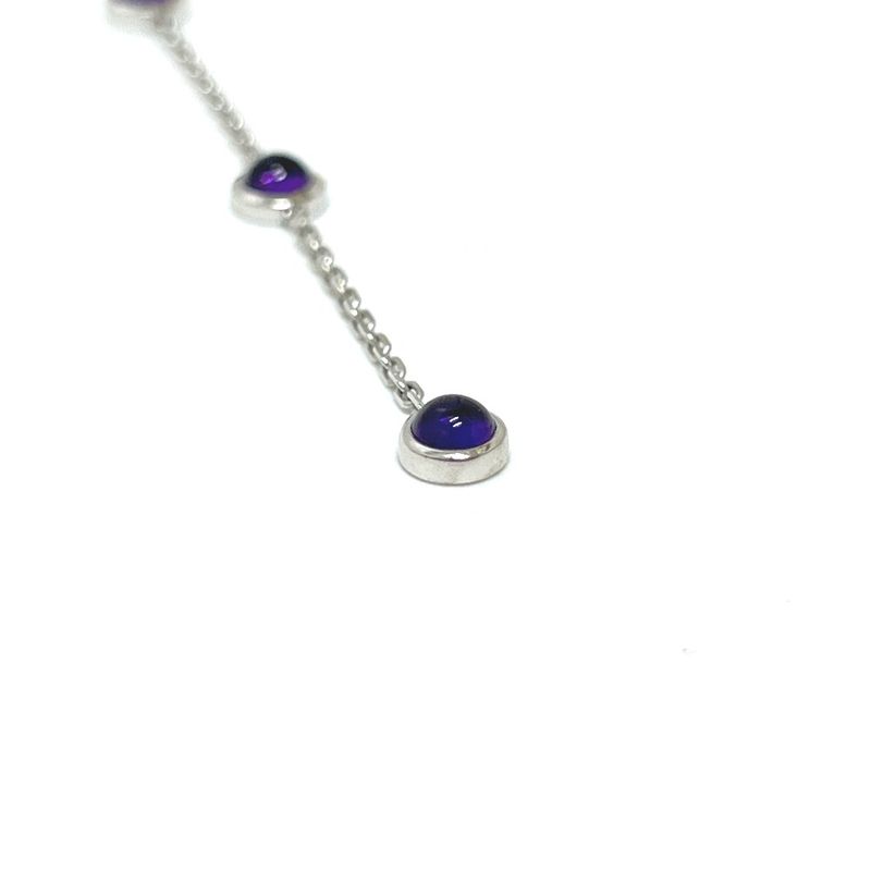 Gucci Necklace 18K White Gold Amethyst 18K White Gold Silver