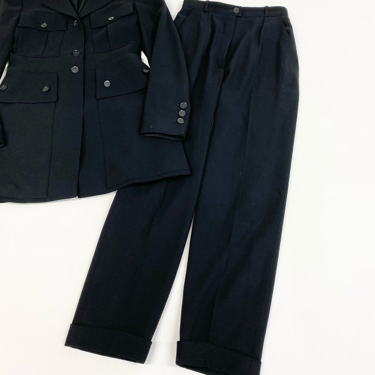 Chanel Style Up Jacket Pants Set 36 Black — view 5